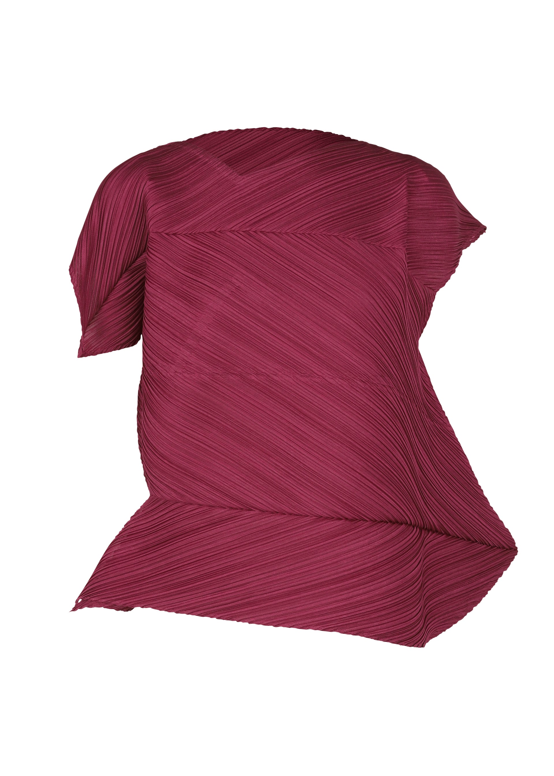 Pleats Please Issey Miyake PALM Top Wine Red (28)