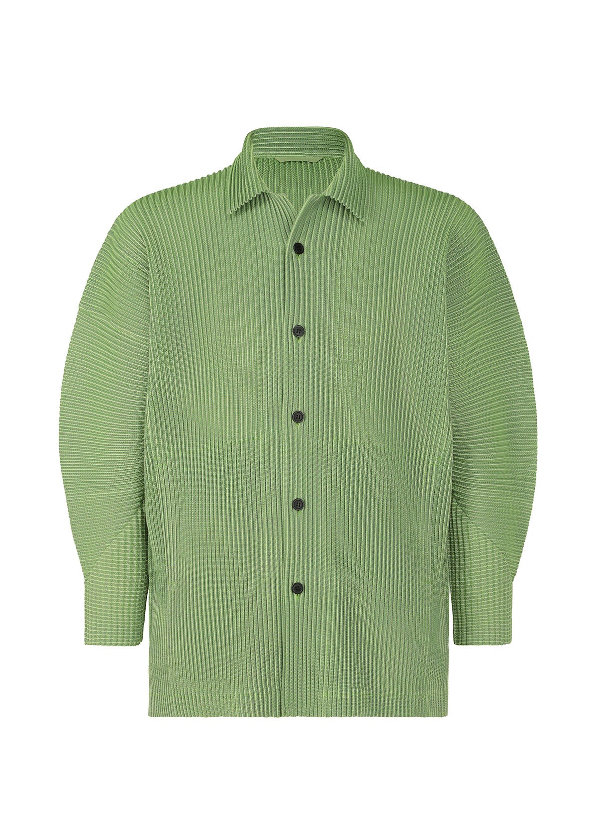 LENO STRIPE Shirt Green | ISSEY MIYAKE EU