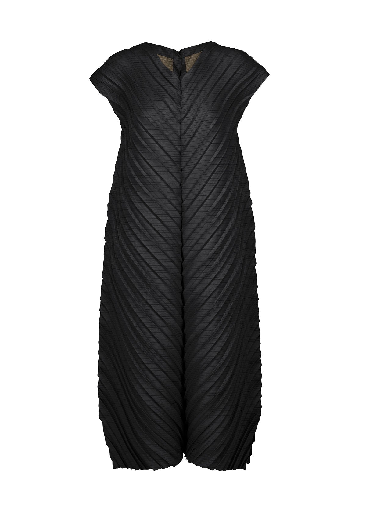 HERRINGBONE PLEATS Dress Black | ISSEY MIYAKE EU