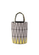 BASKET Hand Bag Light Grey x Yellow