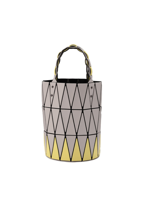 BASKET Hand Bag Light Grey x Yellow