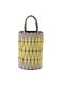BASKET Hand Bag Light Grey x Yellow
