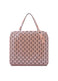 ROW METALLIC Hand Bag Pink Beige