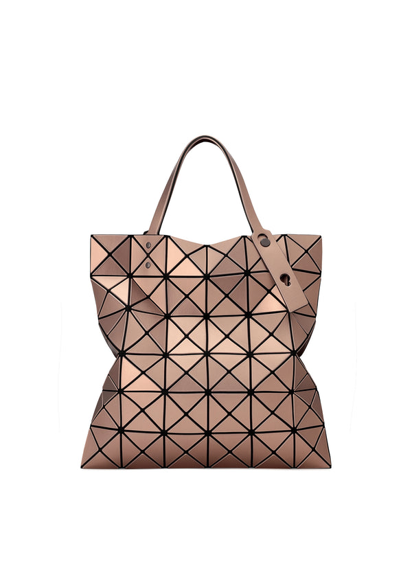 LUCENT METALLIC Tote Light Brown