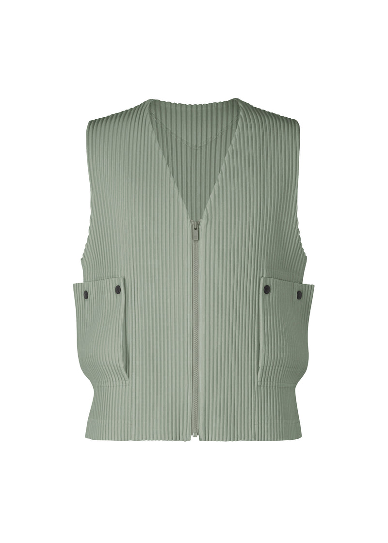 FLIP Vest Moss Grey | ISSEY MIYAKE EU