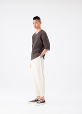 COLOR PLEATS Trousers Ivory