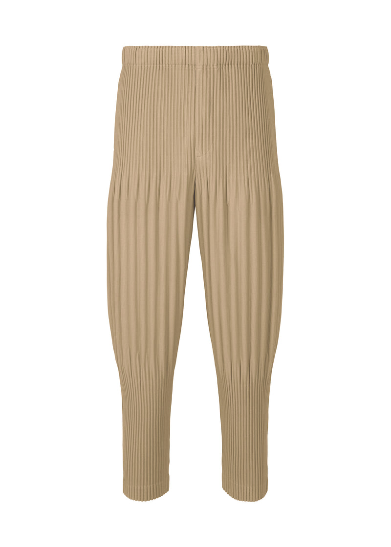 COLOR PLEATS Trousers Sand Beige