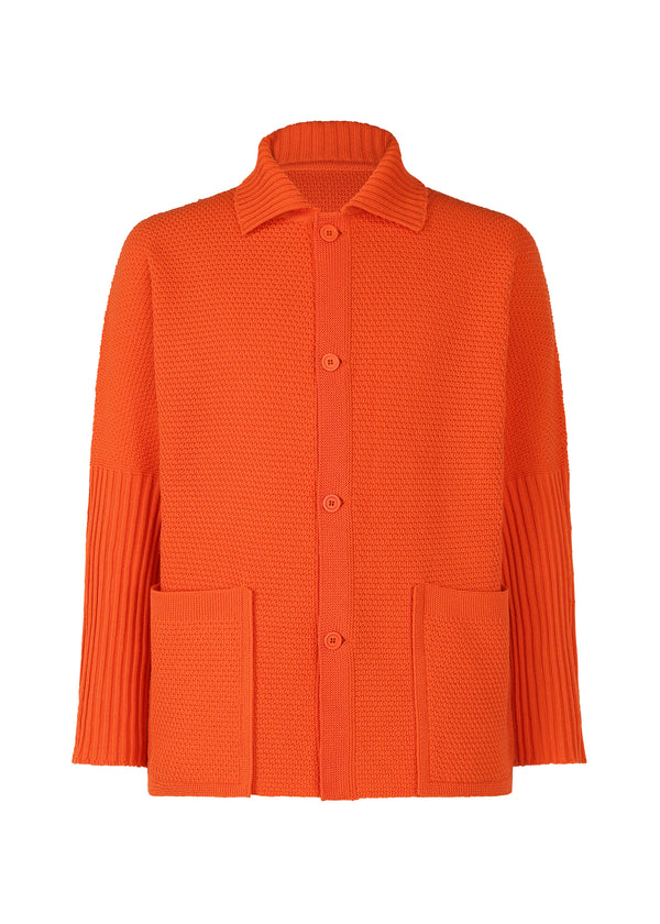 RUSTIC KNIT Jacket Powerful Orange