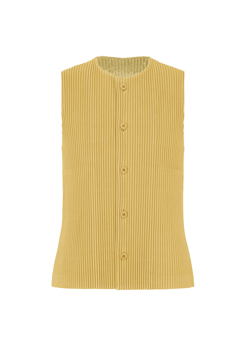 TAILORED PLEATS 1 Vest Mustard Yellow