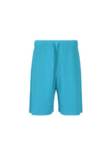 COLORFUL PLEATS BOTTOMS Trousers Turquoise Blue