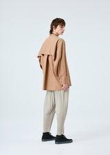 COLOR PLEATS Trousers Linen Beige