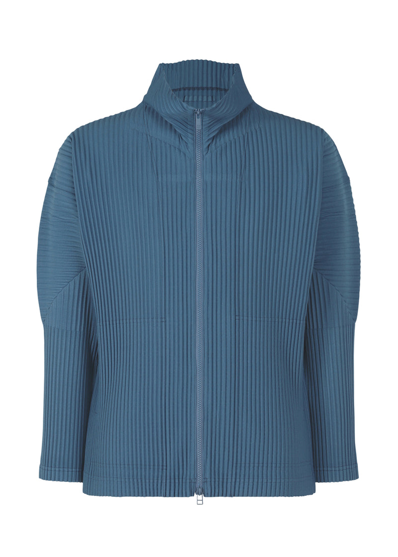 COLOR PLEATS Shirt Iron Blue