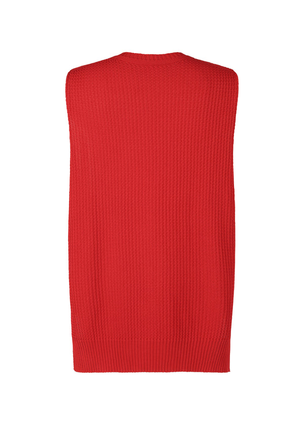 COMMON KNIT Vest Red