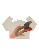 RB_DRAWING PRESS SHIRT 1 Shirt Green x Pink x Red