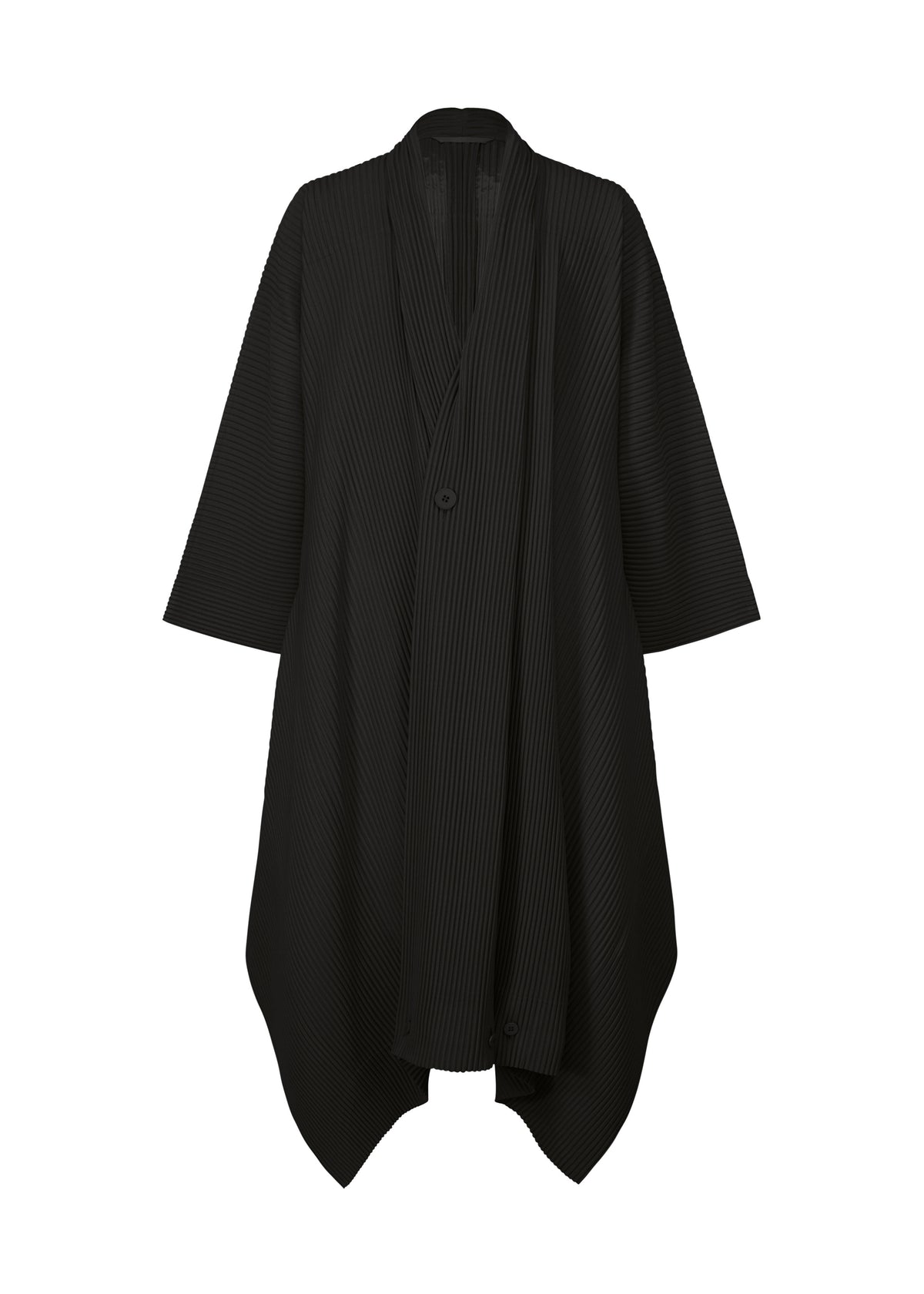 OVERFLOW Coat Black | ISSEY MIYAKE EU
