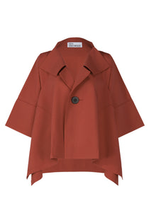 FOLD HOURGLASS Jacket Red Brown