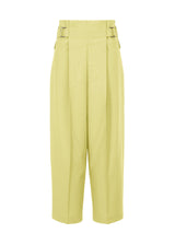 FLAT TUCK Trousers Cream Yellow