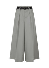 OBLIQUE FOLD BOTTOMS Trousers Grey