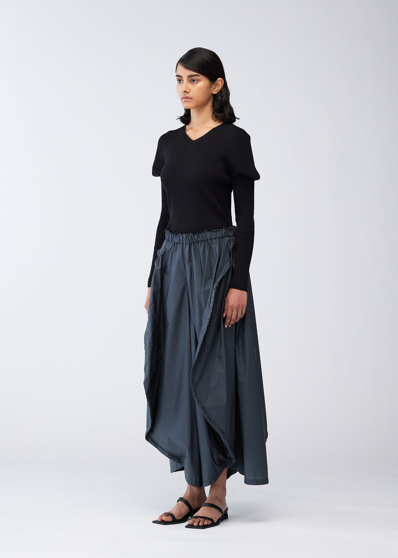 GATHERED BALLOON Trousers Charcoal Grey
