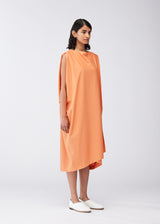 CROSSCUT JERSEY Dress Apricot