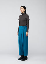 WOOL LIKE FLAT TUCK Trousers Greige