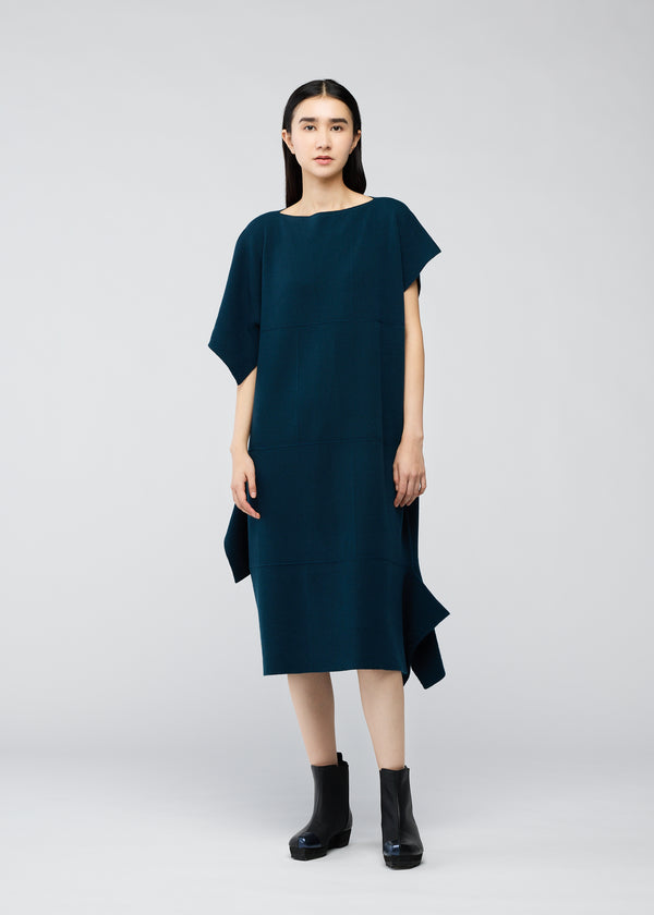 BRICK KNIT Dress Teal Green