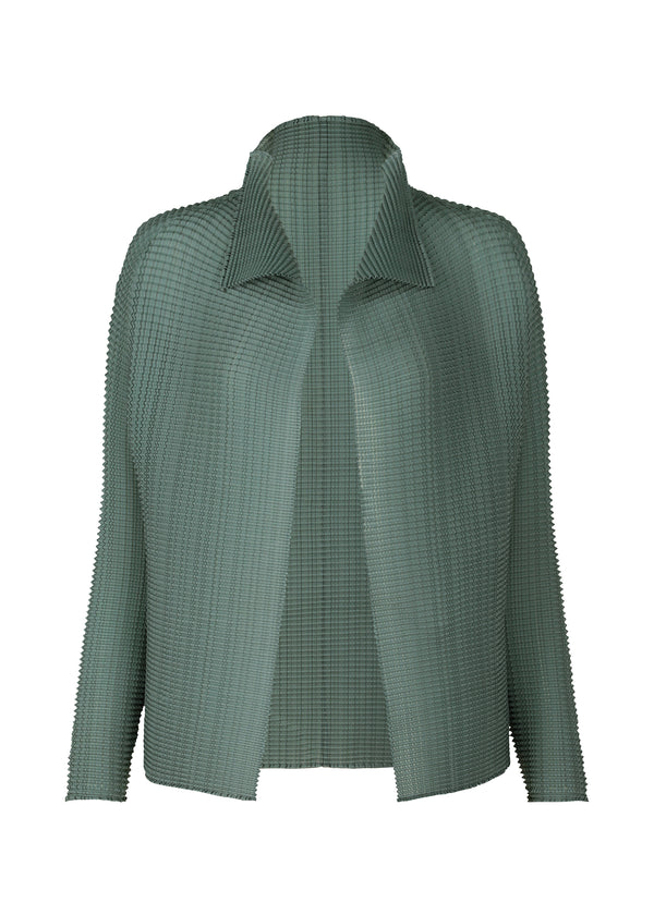WOOLY PLEATS-36 Shirt Blue Green
