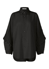 RESONANT PLEATS Shirt Black