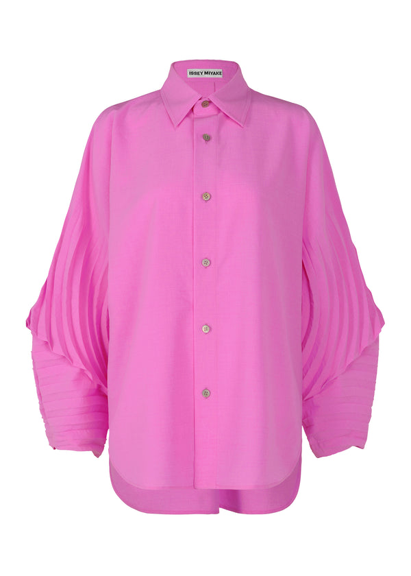 RESONANT PLEATS Shirt Pink