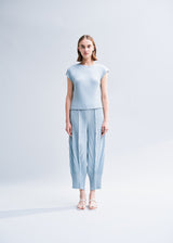 LINEN LIKE PLEATS Shirt Grey