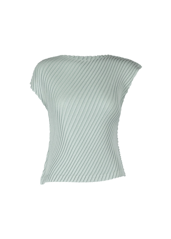 LINEN LIKE PLEATS Shirt Light Blue