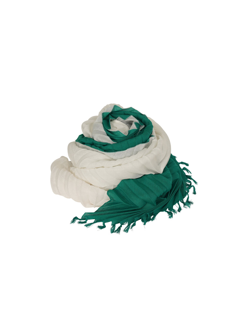 ZIG ZAG PLEATS STOLE Stole Green