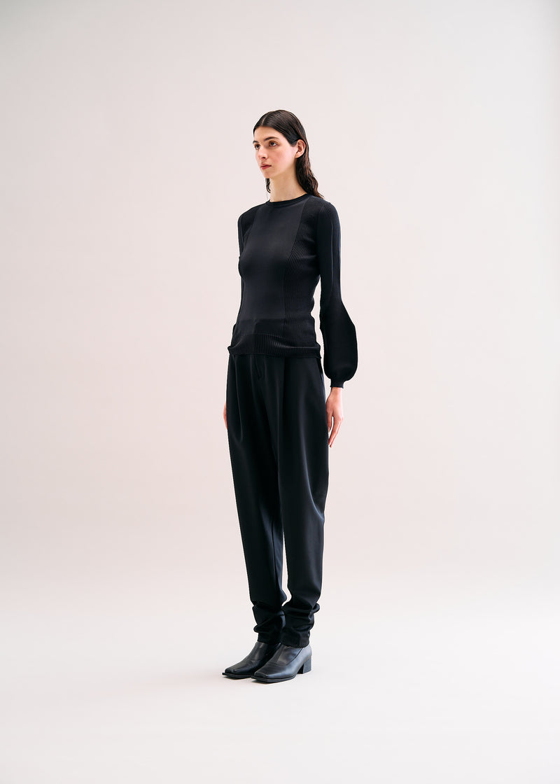 WOOL GABARDINE Trousers Off White