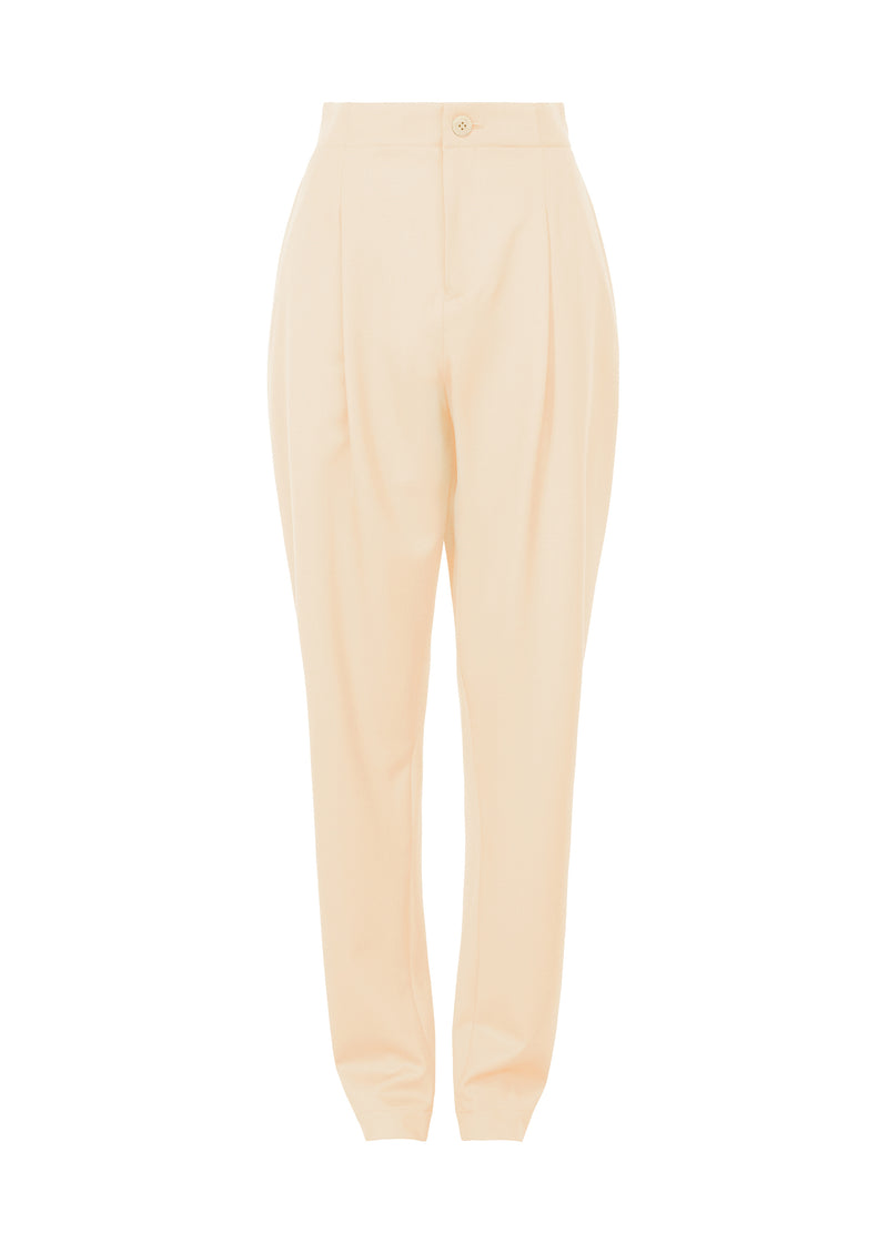 WOOL GABARDINE Trousers Off White