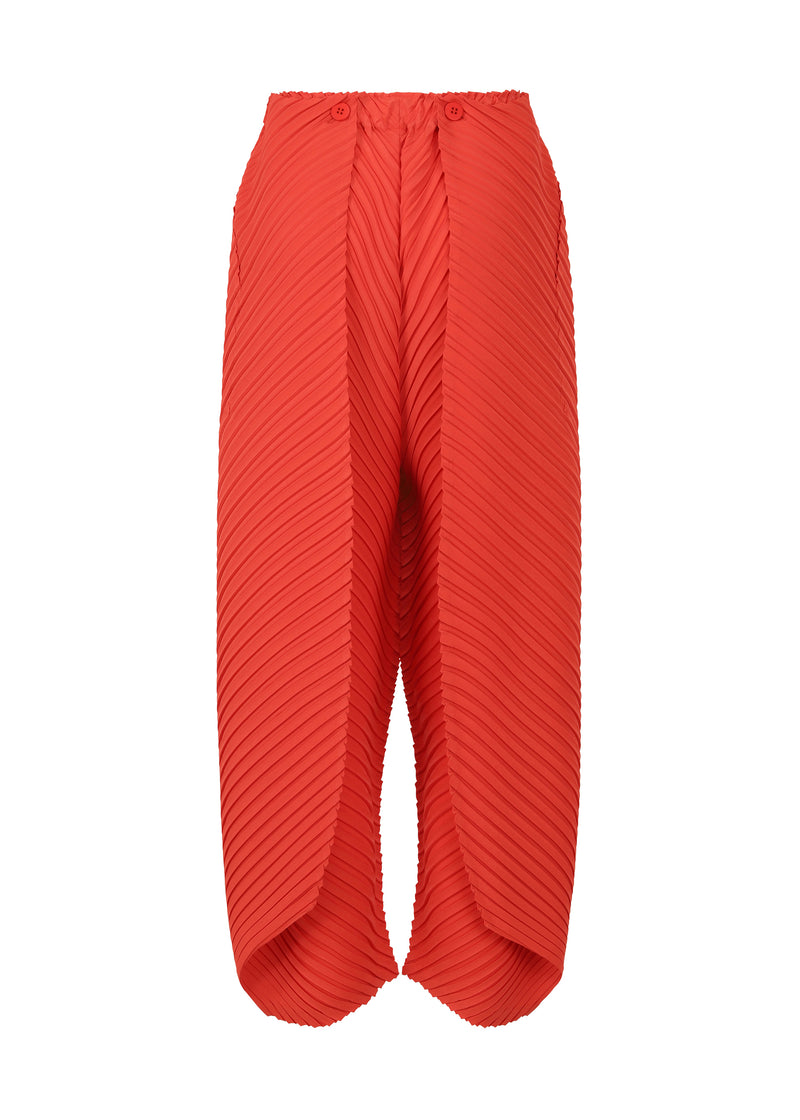 REITERATION PLEATS SOLID Trousers Red