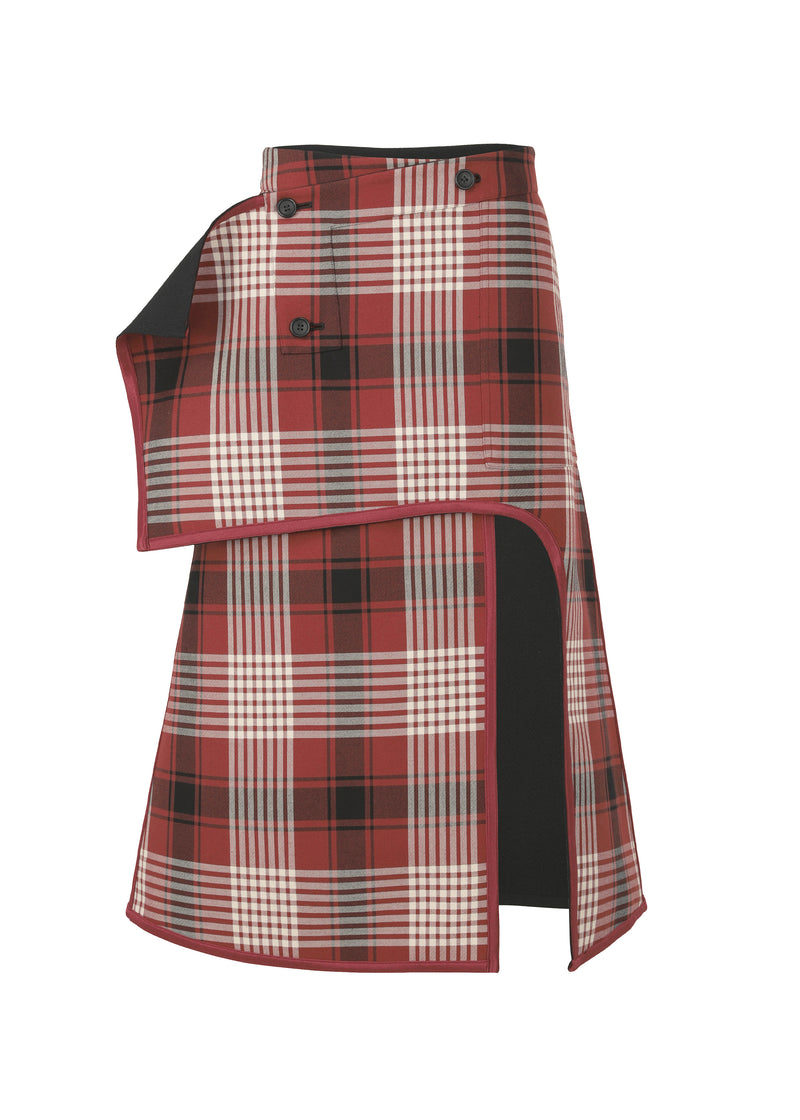 COUNTERPOINT CHECK Skirt Black-Hued