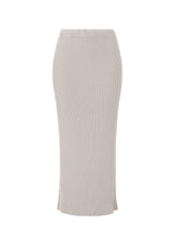 POLYGON PLEATS Skirt Light Grey
