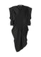 CONTRACTION Dress Black-Hued
