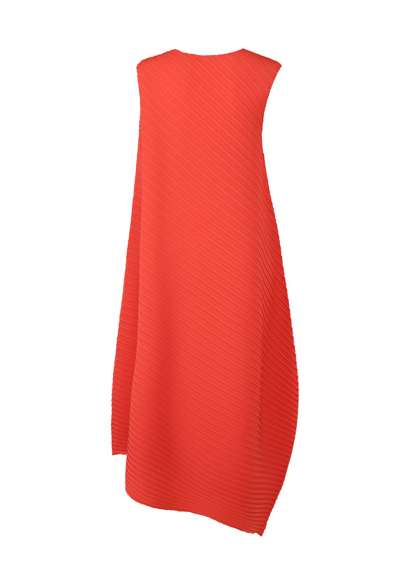 REITERATION PLEATS SOLID Dress Red