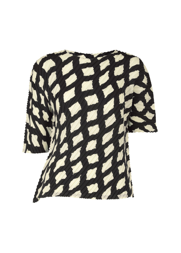 REITERATION PLEATS Top White-Hued