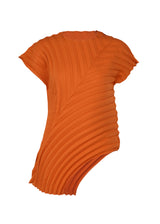 CURVED PLEATS PB Top Terracotta