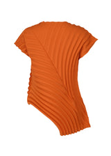 CURVED PLEATS PB Top Terracotta