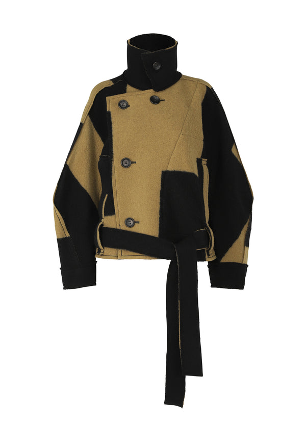 RECTILINEAR MILLED Jacket Ochre x Black