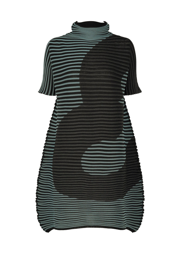 MEANDER KNIT Dress Green-Hued