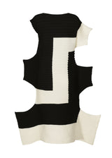 RECTILINEAR Dress White x Black