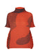 MEANDER KNIT Top Orange-Hued