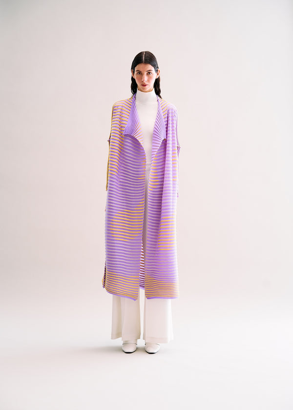 MEANDER KNIT Cardigan Orange-Hued