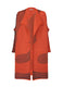 MEANDER KNIT Cardigan Orange-Hued