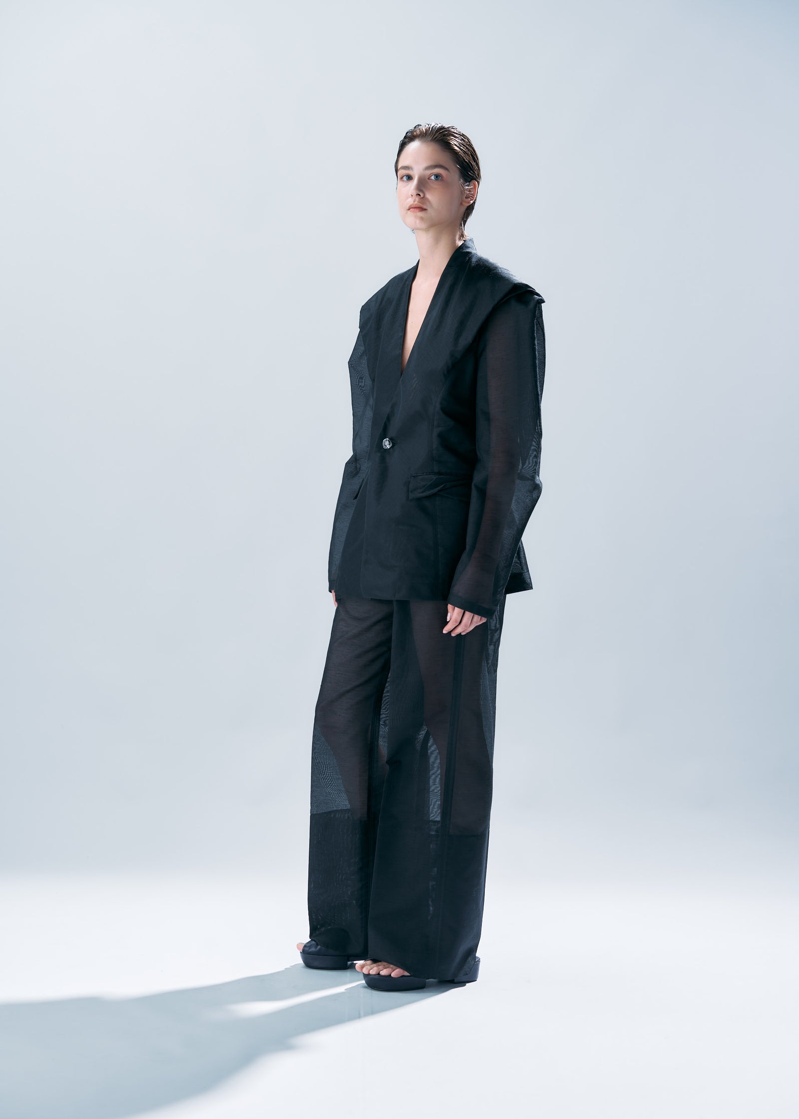 TRANSLUCENT SUIT Jacket Black ISSEY MIYAKE EU