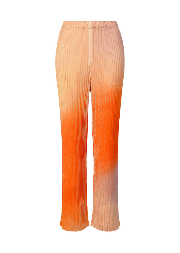 SUFFUSED PLEATS Trousers Orange-Hued